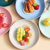 Soptalles 9 Inches Wheat Straw Plates, 2Pcs Unbreakable Dinner Plates,