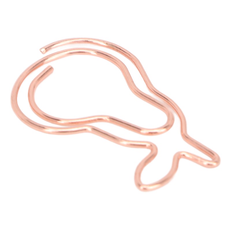 100Pcs Paper Clips Cute Bunny Shape Electroplating Process Lightweight Portable