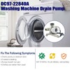 （Upgrade ）Washing machine drain pump replacement parts DC97-22840A