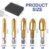 JONMON Screw Extractor - 5Pcs Damaged Screw Remover Kit Set,