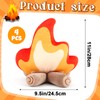 PullCrease Campfire Plush Toys Fake Fire Firewood Plush Pillow Woodland