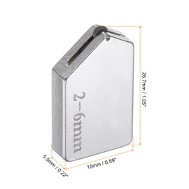 HARFINGTON 2Pcs Glass Cutter Replacement Heads 2mm-6mm Tungsten Carbide Replacement Cutting Blades Replacement Cutter Head for Glass Cutter Tool