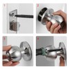 Door Knobs with Lock and Keys, Exterior/Interior Door Handle Lock