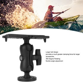 Asixxsix Fish Finder Mounting Base, Universal 360° Rotating Fish Finder Holder, Easy to Install Ball Mount Fish Finder Bracket for Marine Boat Kayak Pontoon Canoe