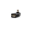 SYSTEM-S USB Type A Female to Mini USB Male 90°