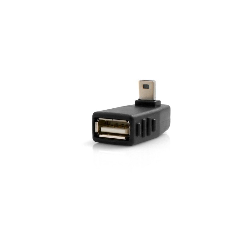 SYSTEM-S USB Type A Female to Mini USB Male 90°