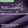 Dynamene Purple Fabric Shower Curtain - Waffle Textured Heavy Duty