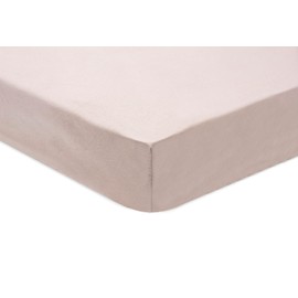 Jollein Jersey Fitted Sheet for Children's Bed Wild Rose 60 x 120 cm 100% Cotton Fitted Sheet Dusky Pink