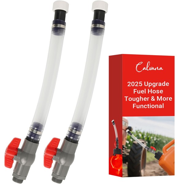 (2-Pack) Calvana 2025 Upgrade Racing Fuel Jug Hose, Perfect for