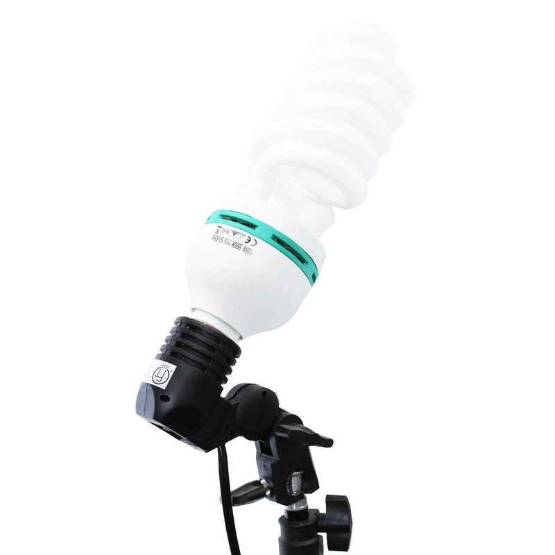 Foto&Tech Photography Daylight Bulb 65W 6500K 120V White Spiral Fluorescent