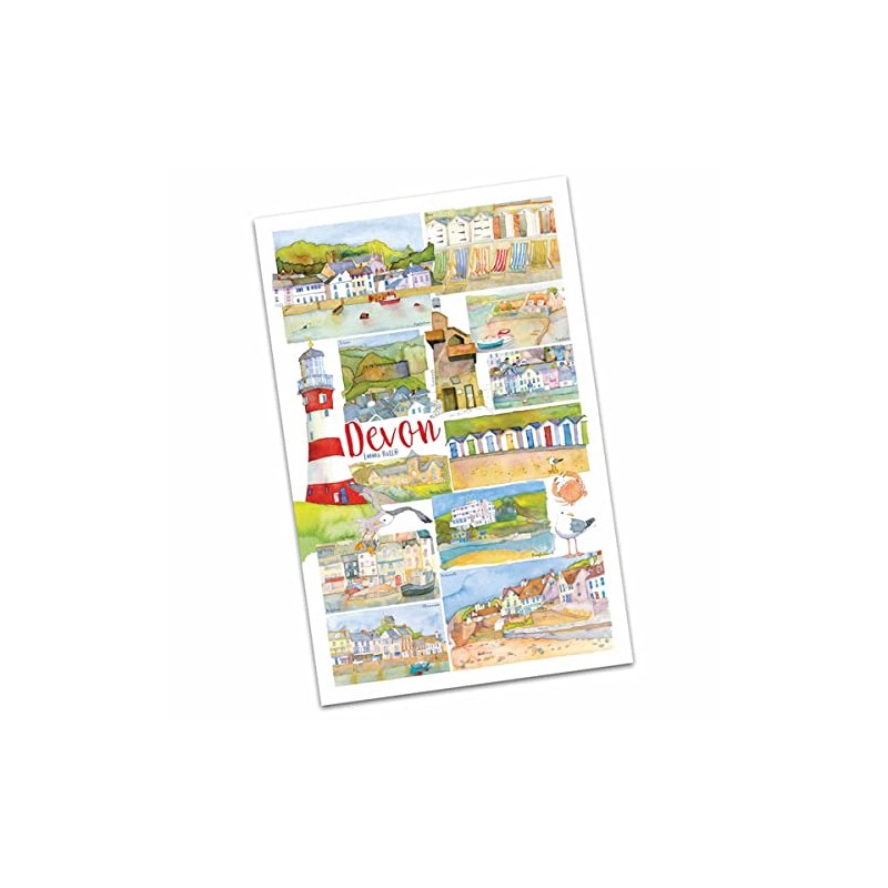 Emma Ball, Devon Tea Towel