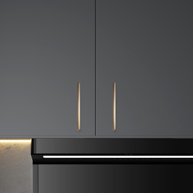 POVEFONK 10 Pack 3-3/4 inch(96mm) Champagne Copper Kitchen Cabinet Handles