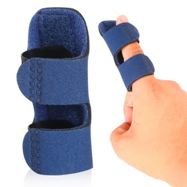 Yeasing Trigger Finger Splints Adjustable Brace Finger Straightener Finger Support Brace Broken Finger Protector for Arthritis pain Knuckle Injury 2Pcs