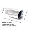 PAPI NOAHS DEALS 5in BIG SILVER EXHAUST TIP 2.5in INLET