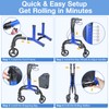 Soaids 3 Wheel Walkers for Seniors, Lightweight Foldable Rolling Rollator