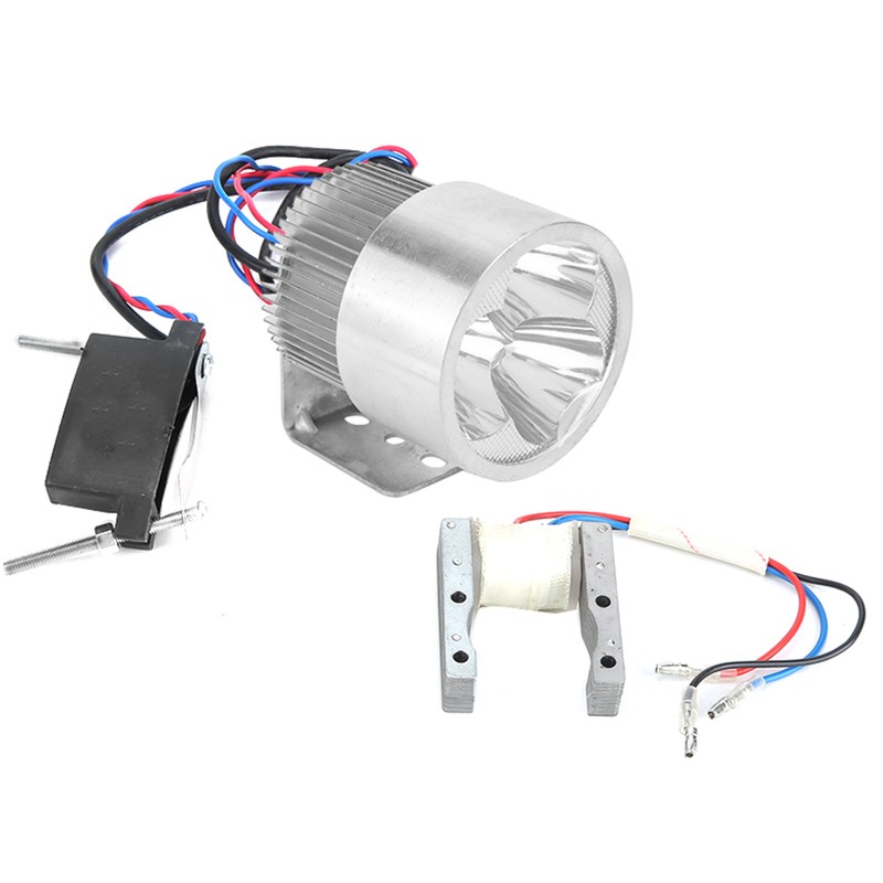 2-Stroke Bicycle Bike Tail Light Safety Lamp Riding Supercharger Set