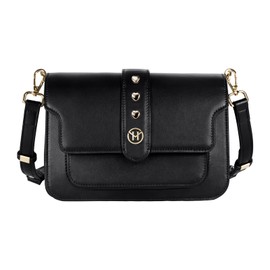 VICTORIA HYDE Crossbody Bag for Women leather Shoulder Bags Fashion Purse (Black)