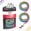 Sulpo Flat No Tie Shoelaces, Elastic Shoelaces with Metal Aglets,