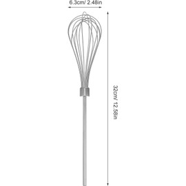USHOBE Batidor de Huevos y Harina de Acero Inoxidable para Batidoras Manuales, Varilla Reutilizable para Preparación en Cocinas Comerciales