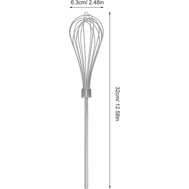 USHOBE Batidor de Huevos y Harina de Acero Inoxidable para