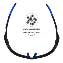 Tintart - Kit de goma para anteojos de sol Oakley Fast Jacket XL, Azul Oscuro, Talla unica