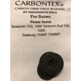 SMOOTH DRAG CARBONTEX DAIWA Power Assist  Seaborg 750MT & 1000MT WASHERS