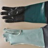 Sand Blasting Cleaning Gloves Rubber 23.6" Heavy Duty Sandblasting Gloves