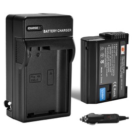 DSTE EN-EL15 EN-EL15B EN-EL15C Battery + DC113 Travel and Car Charger Compatible with Nikon Z6II Z7II Z8 1 V1 Z5 Z6 Z7 D500 D600 D780 D800 D850 D800E D810A D750 D7000 D7100 D610 D7200 Camera