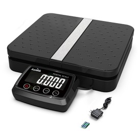 ACNHLI 66 Pound Digital Shipping Postal Scale, Black, Including Product Manual and Adapter, Suitable for Warehouses, Homes, Office Spaces, and Courier Companies