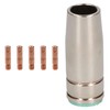 1 Shroud & 5 x 0.6mm Contact Tips MIG Welding