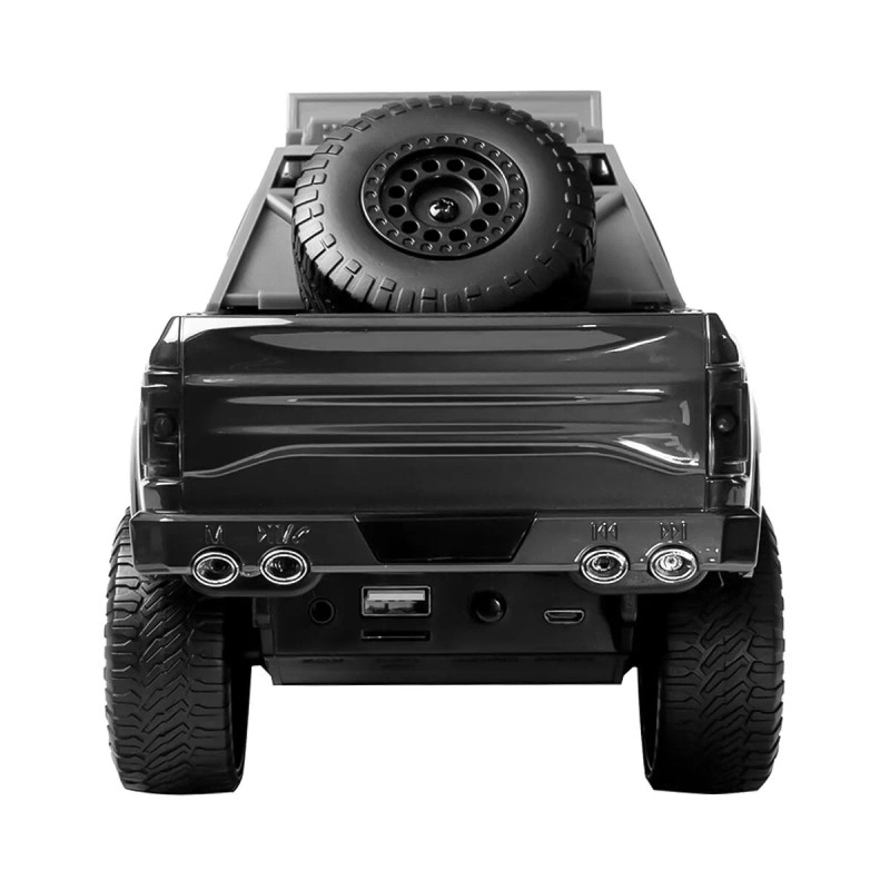 Hooked Electronics Big Black Truck Rechargeable Speaker +TWS-Bluetooth +USB/SD/FM +LED