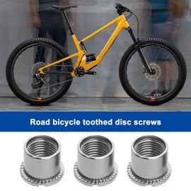 LT Easiyl 10pcs Bicycle Chainring Screws Bicycle Crankset Screw Chainring Bolts Crank Mounting Bolt for Mountain Bike Road Bike Folding Bike, Double Disc