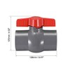 sourcing map PVC Ball Valve Supply Pipe Knob Thread Ends