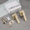 NCSEN 6 Pack Gold Privacy Door Handles, Interior Door Knobs