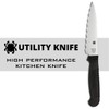 Spyderco Lightweight Kitchen Utility Knife with 4.5" MBS-26 Stainless Steel