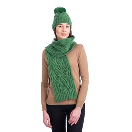 SAOL - Ladies - 100% Merino Wool Scarf (Green)
