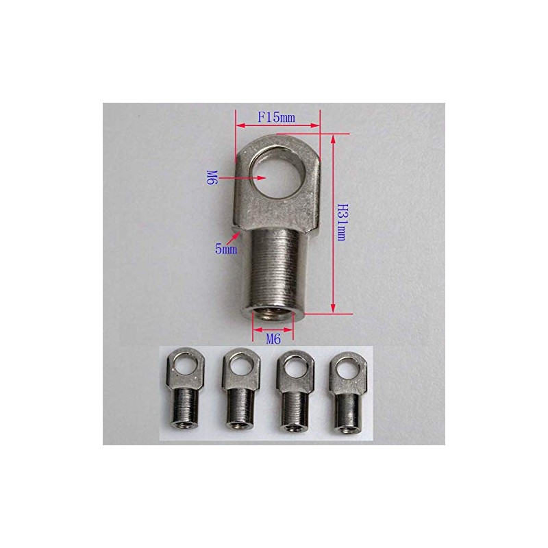 KUNSYOUKIM Gas Damper Connector End Fitting, M6 Female Thread, M6