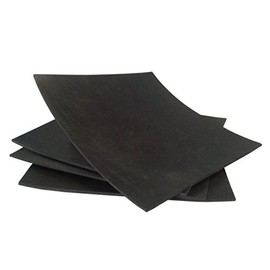 Rubber Sheets, 6x6-Inch by 2.18 mm (Pack of 4) Neoprene, Plumbing, Gaskets DIY Material, Supports, Leveling, Sealing, Bumpers, Floor Protection