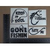 Fishing Decals 4 Pack: Keep It Reel, Gone Fishing, I'd