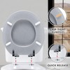 Angol Shiold Glitter Toilet Seat Molded Wood Round Toilet Seat