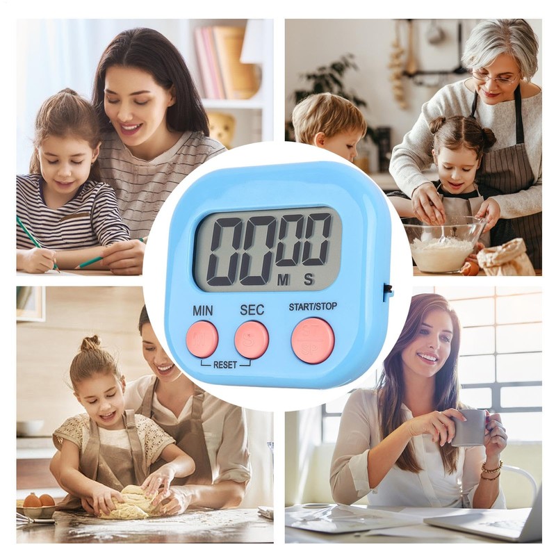 Digital Kitchen Timer with Magnetic Back | Large Display Countdown