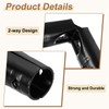 sourcing map 2 Pcs Structural Pipe Connectors, 1-1/8" 4-Way Metal