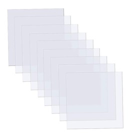 15 Pieces Blank Stencil Sheets, 12 x 12 Inch Clear Blank Material Mylar Templates, Square Blank Stencil Template for Cricut Vinyl Cutting Machine/Silhouette Stencils Material