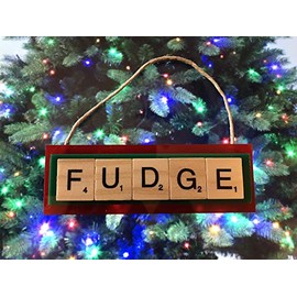 Fudge Christmas Story Ornament Letters Tiles Craft