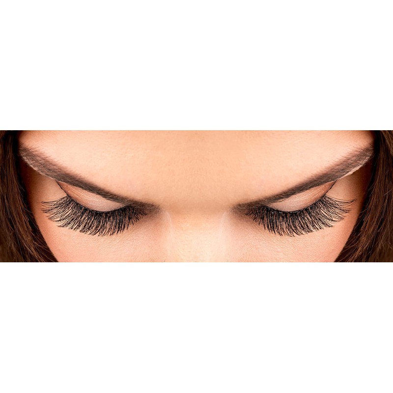 Clavier C-Curl Classic Artificial Eyelashes in Cups, Real Silk Eyelashes