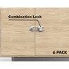 FIGEPO 6 Pack Child Proof U-Shaped Code Sliding Cabinet Door