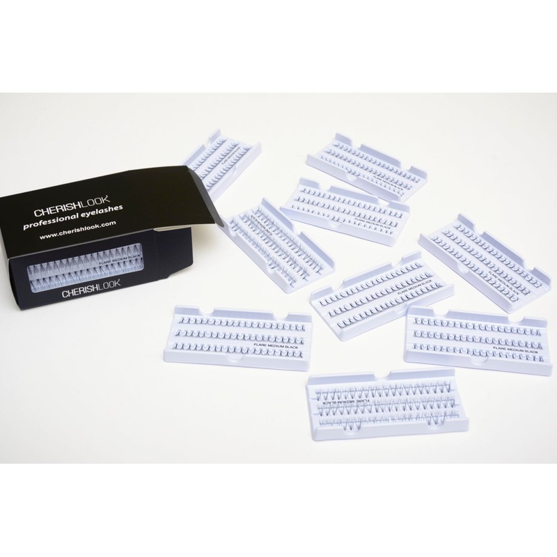 Cherishlook Professional 10packs Eyelashes - Flare Medium Black