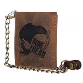 Green Burry Vintage Original Bike Purse Bone Head Brown