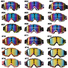 WexyHonMi Motocross Goggles ATV Dirt Bike Off Road Racing Motorcycle Goggles for Men Women Adults Teens Riding Racing (16)