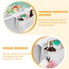 Starward Bath Toy Storage with 4 Hooks, Bathroom Toy Storage,